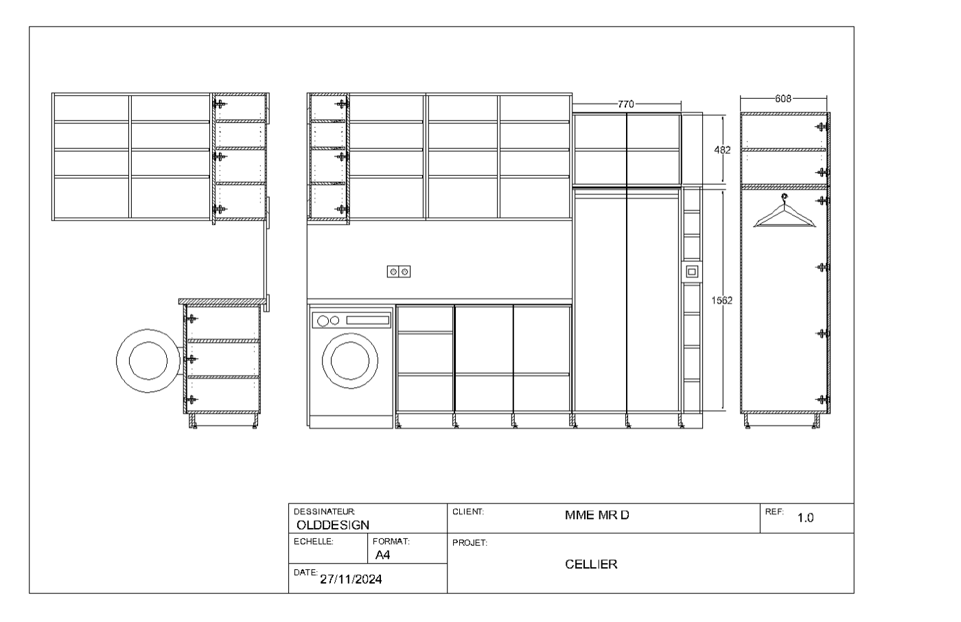 OldDesign - plan de buanderie - plan